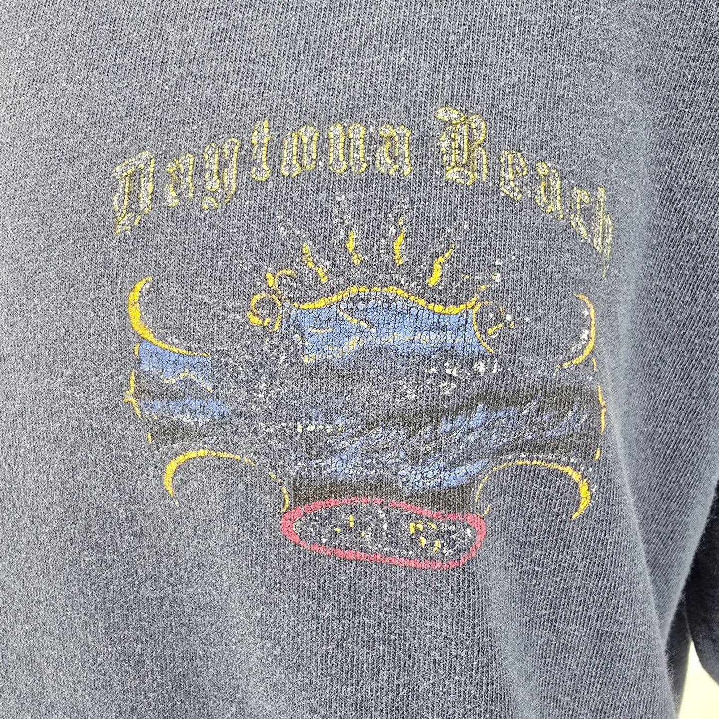 Vintage 1990s Sportswear USA Faded Daytona Beach Florida Souvenir T-Shirt (XL)