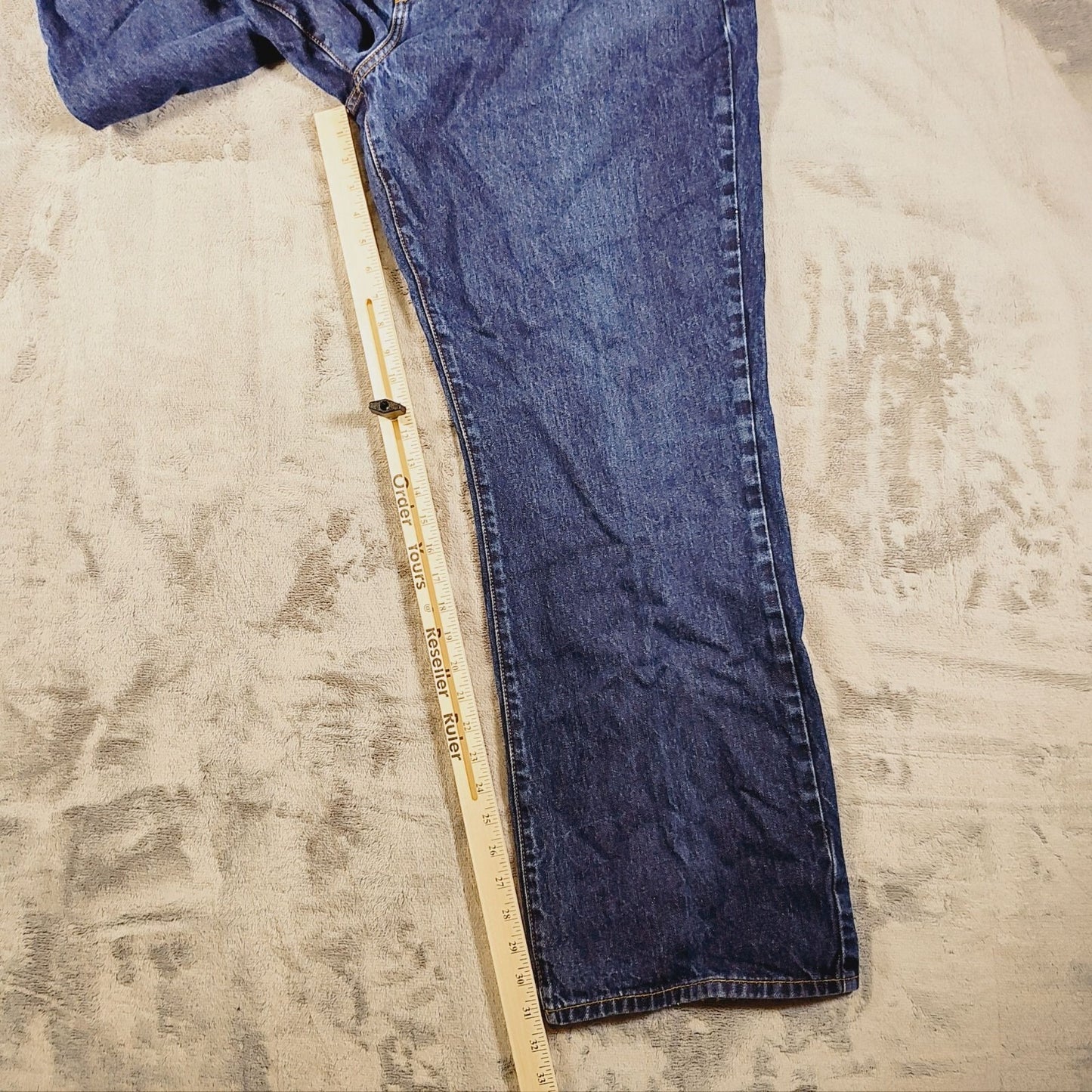 Tommy Hilfiger Mens Bootcut 42 x 32 100% Cotton Denim Blue Jeans