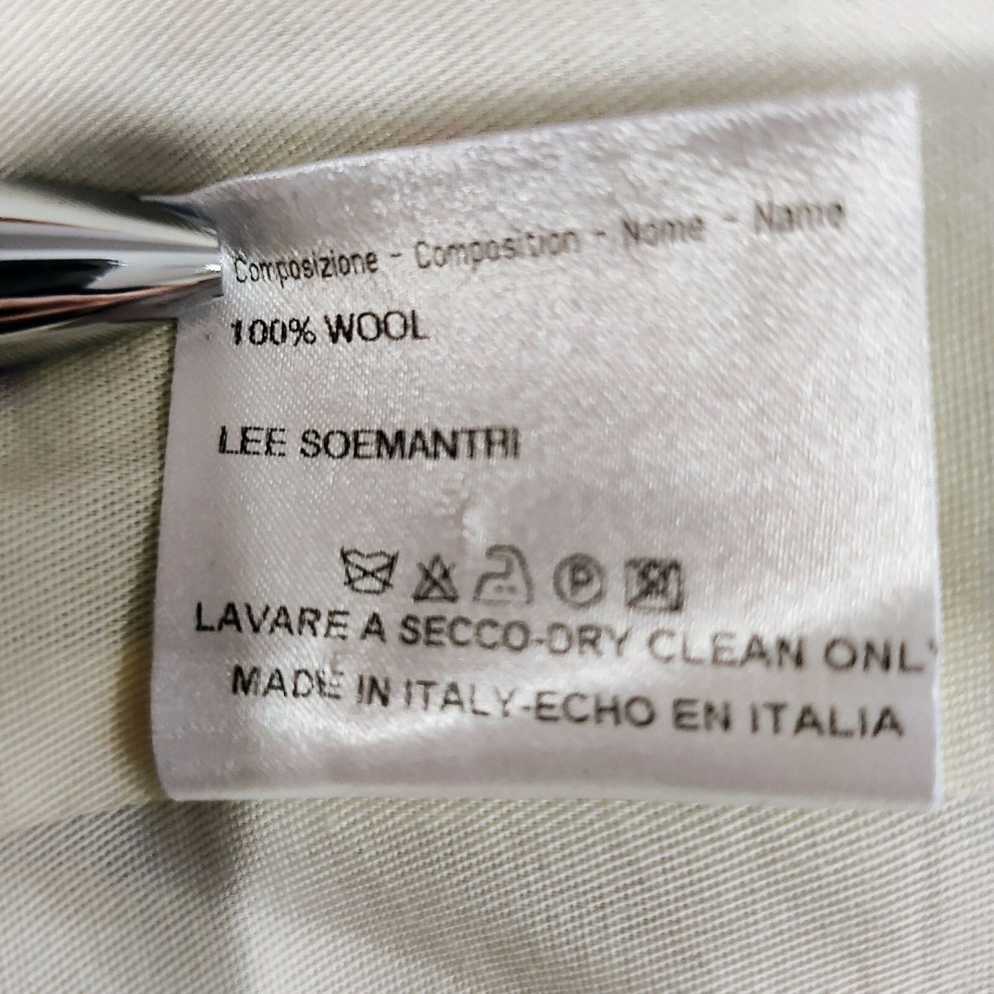 Brioni Mens 100% Wool Made in Italy Black Suit Vest Gold Back (XS)