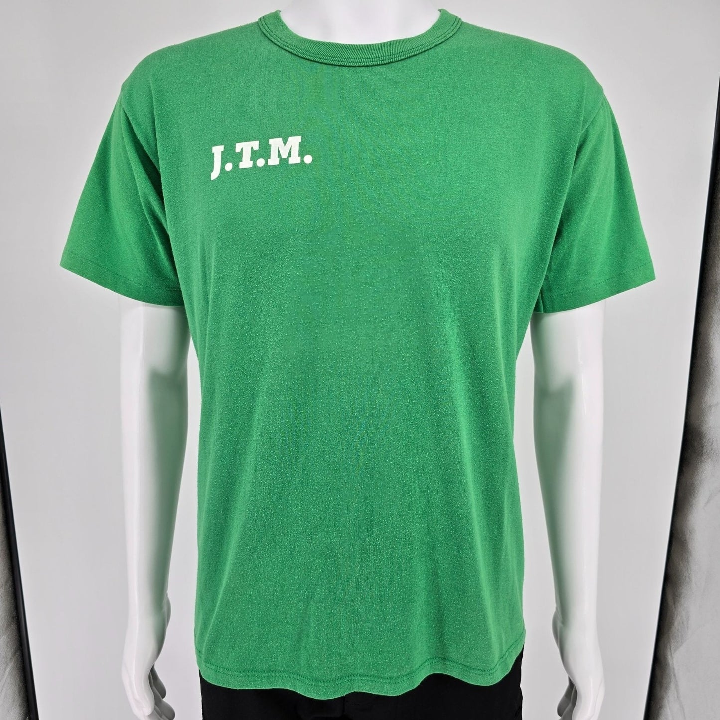 Vintage Early 1990s Russell Athletic J.T.M. Food Group Ohio Green T-Shirt (L)