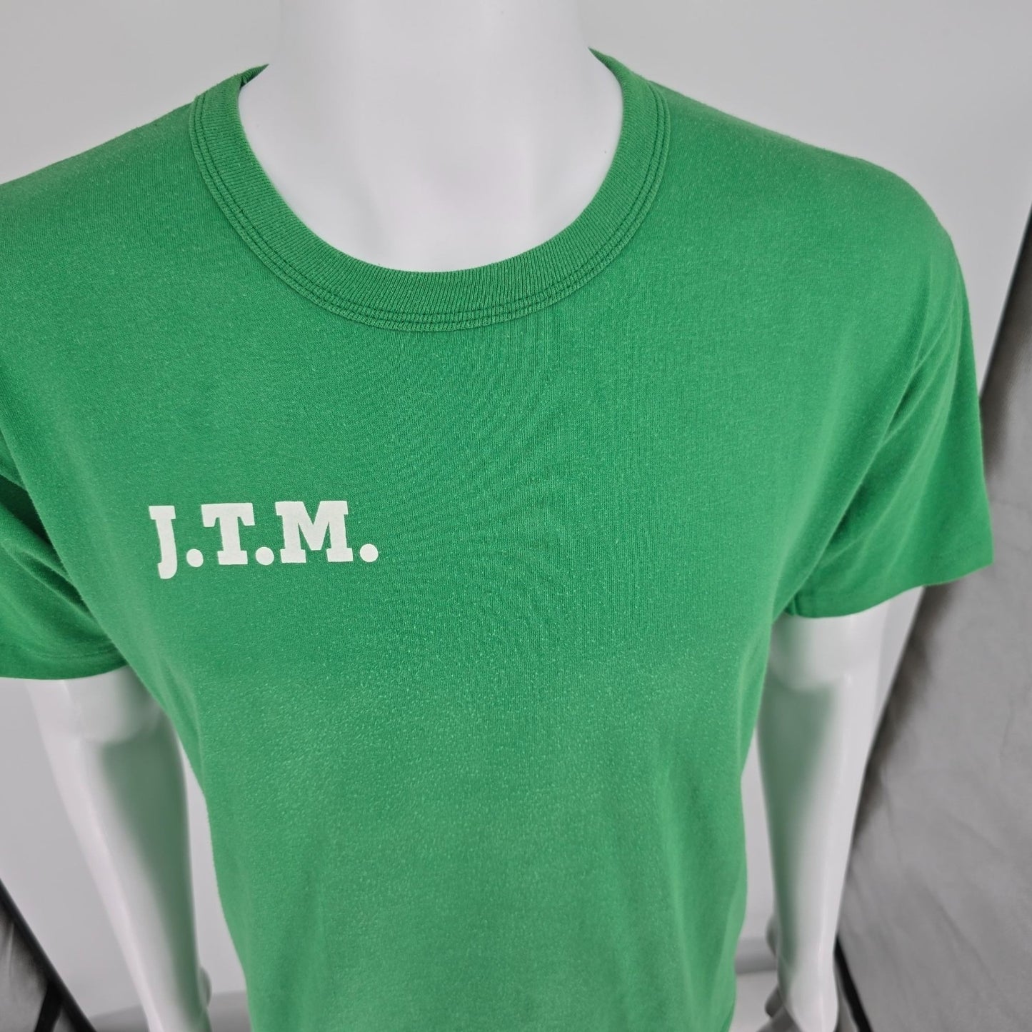 Vintage Early 1990s Russell Athletic J.T.M. Food Group Ohio Green T-Shirt (L)
