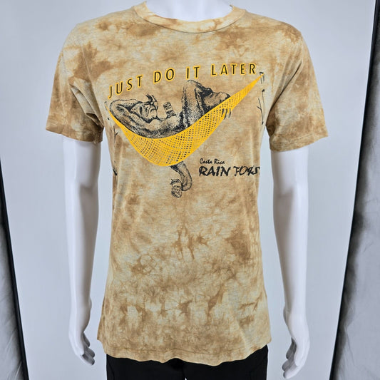 2010s Rana Tropic Costa Rica "Just Do It Later" Nike Swoosh Parody T-Shirt (S)