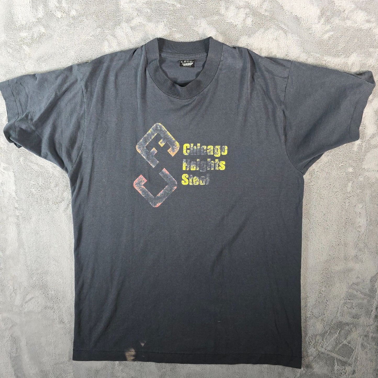Distressed Vintage 1990s Screen Stars Best Chicago Heights Steel T-Shirt (L)