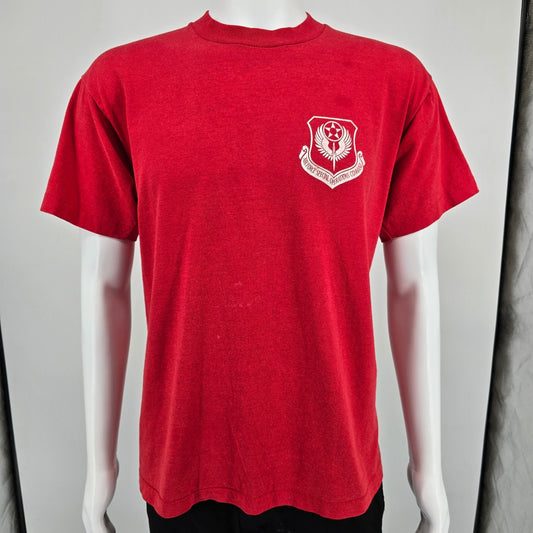 Vintage 1990s AFSOC Air Force Special Operations Command Red T-Shirt (L)