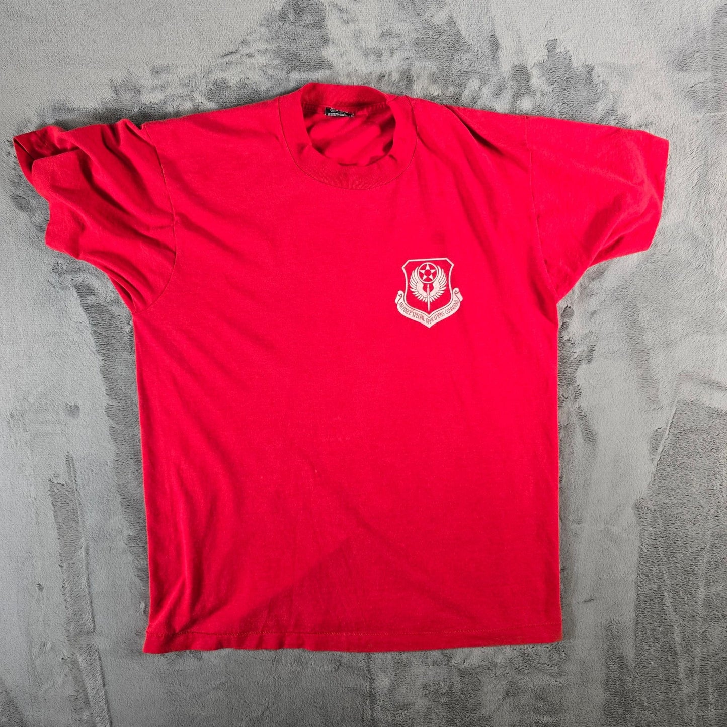 Vintage 1990s AFSOC Air Force Special Operations Command Red T-Shirt (L)