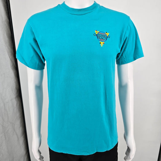 Vintage 1990s Disney Originals Caribbean Beach Resort Embroidered T-Shirt (S/M)