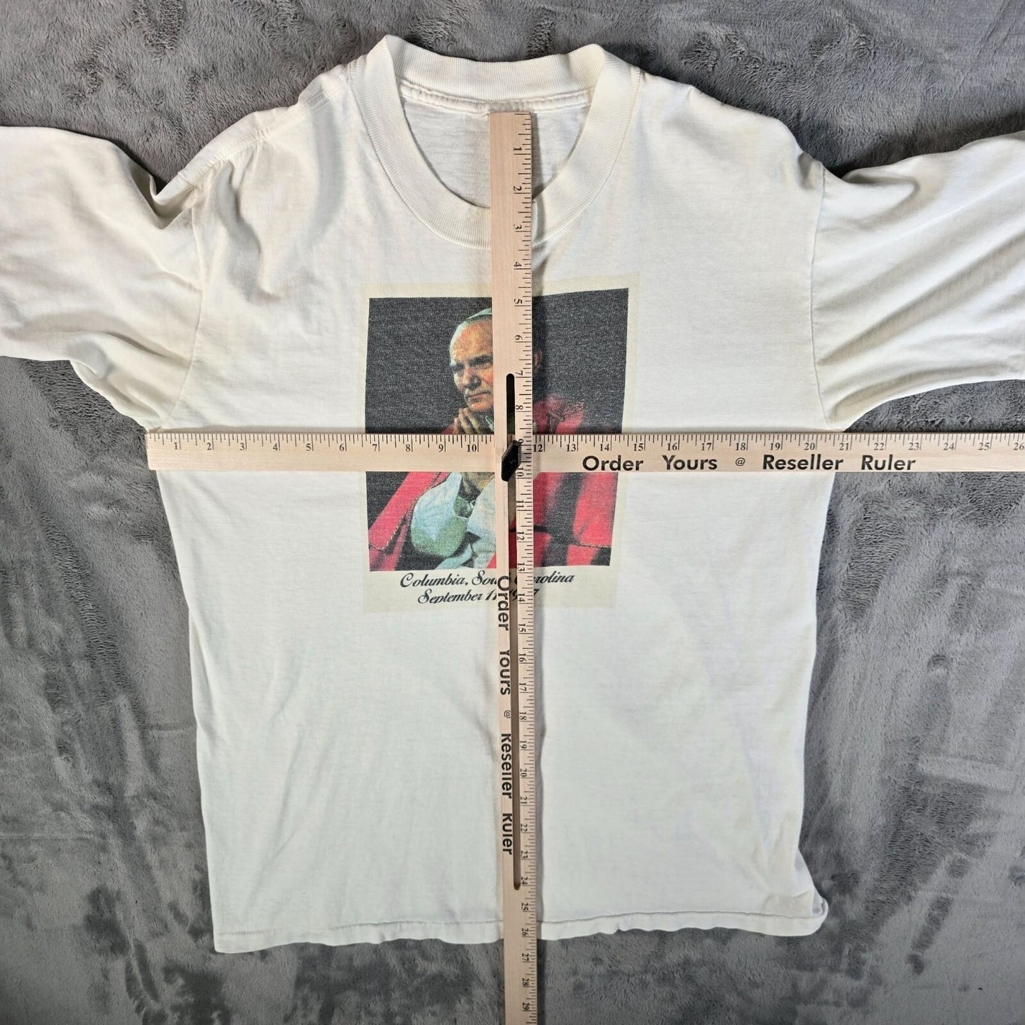 Vintage 1987 Pope John Paul II Visit To Columbia South Carolina T-Shirt (M/L)