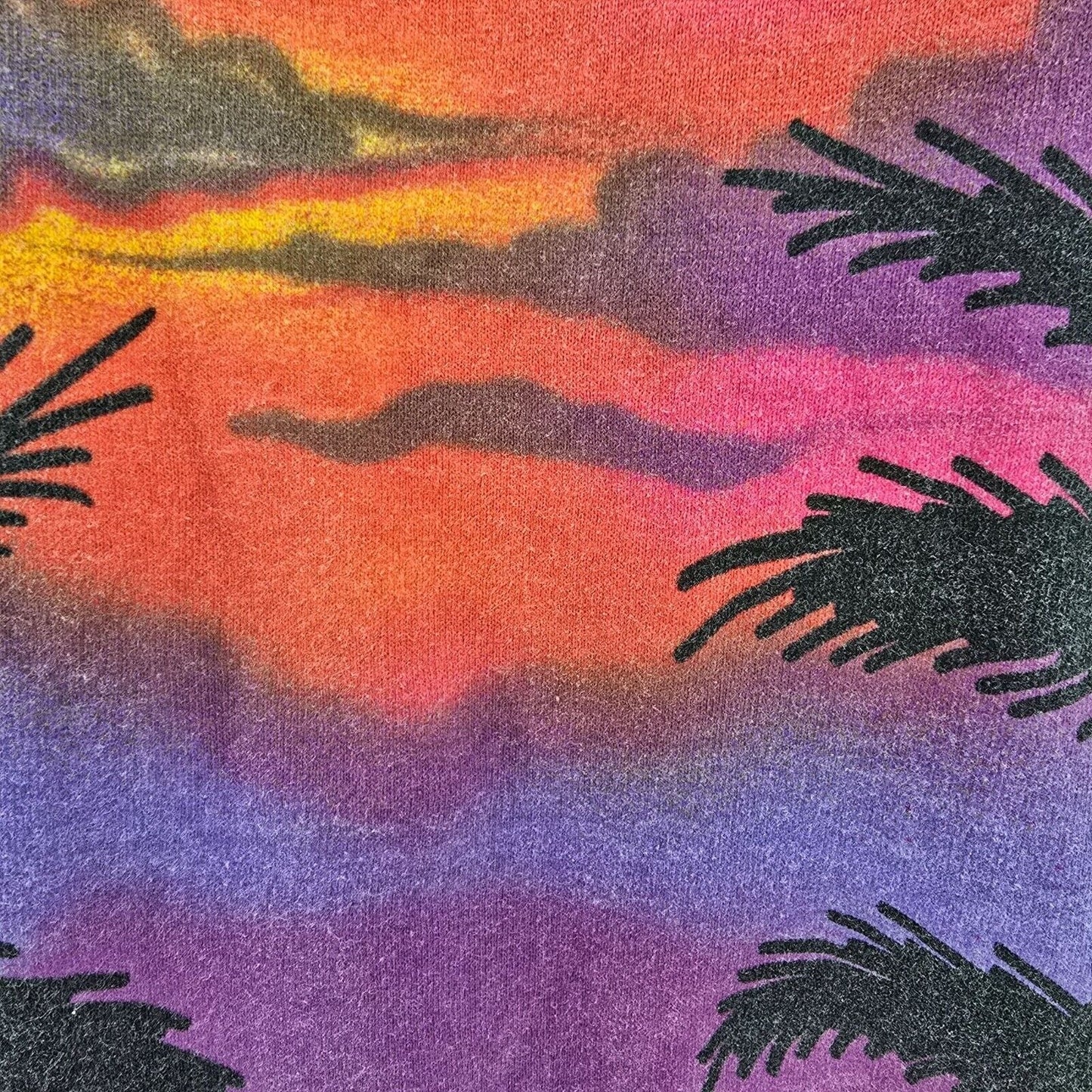 Vintage 1989 Anvil "Spring Break 89" White Sunset Graphic Tank Top (Medium)