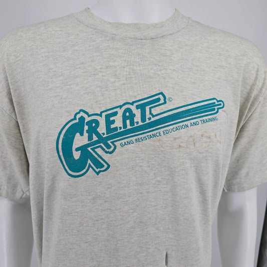 Vintage 1990s G.R.E.A.T. Gang Resistance Education and Training T-Shirt (XL)