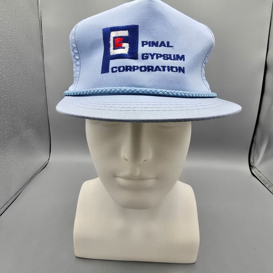 Vintage Pinal Gypsum Corporation Coolidge, AZ Blue Town Talk Five Panel Hat