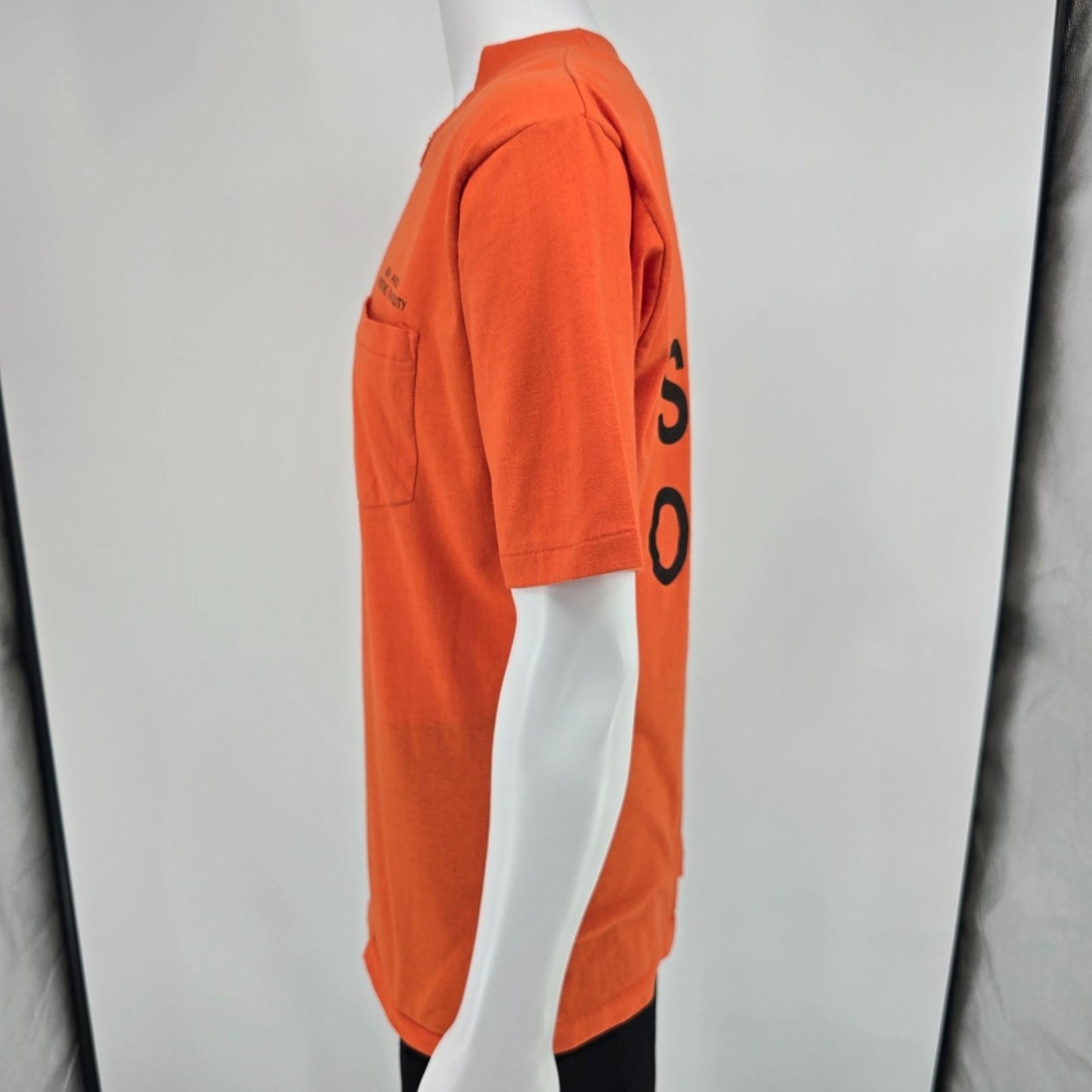 Vintage 1990s Ben Avery Shooting Facility Line Safety Officer Pocket T-Shirt (L)