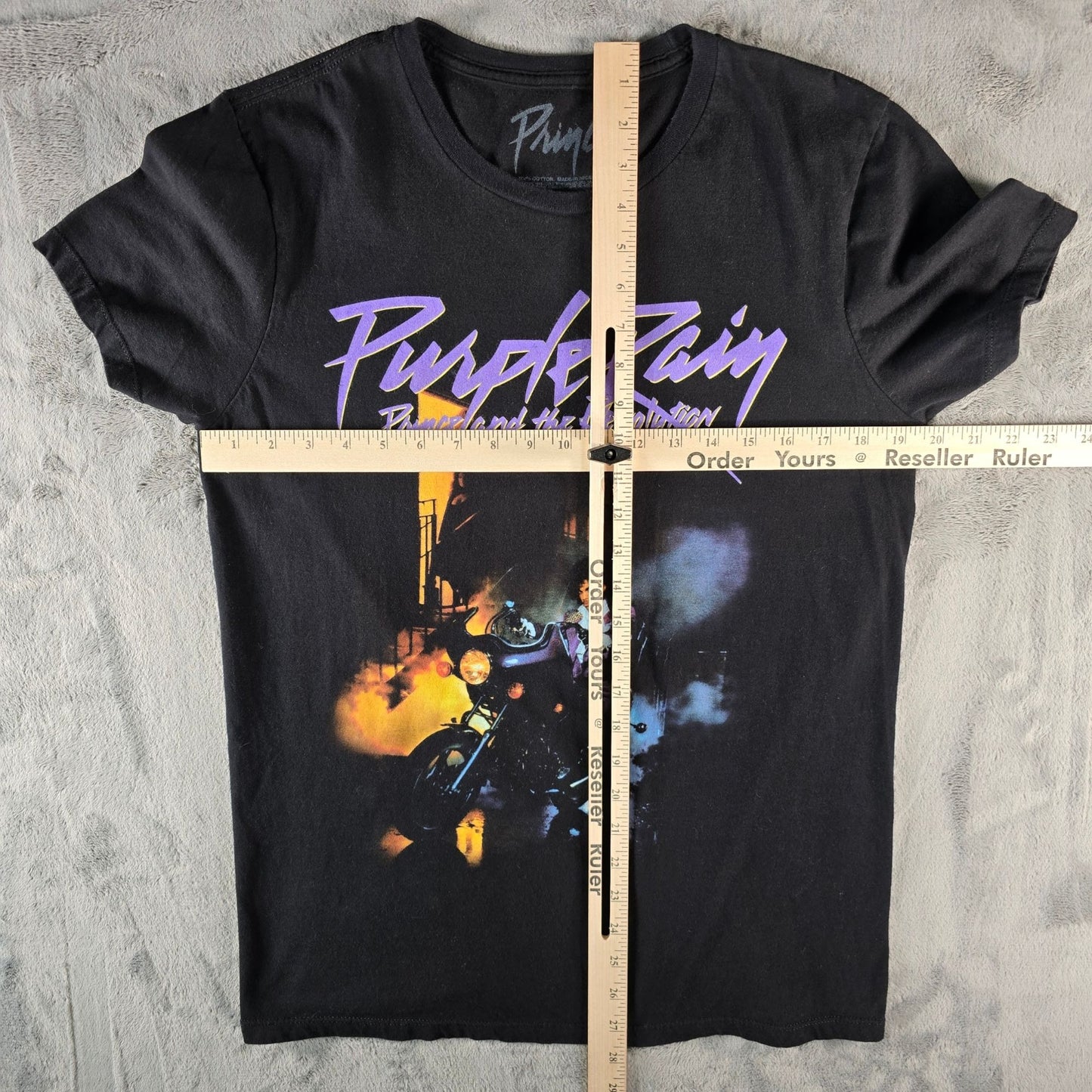 2010s Reprint Prince and the Revolution Purple Rain Black Graphic T-Shirt (M)