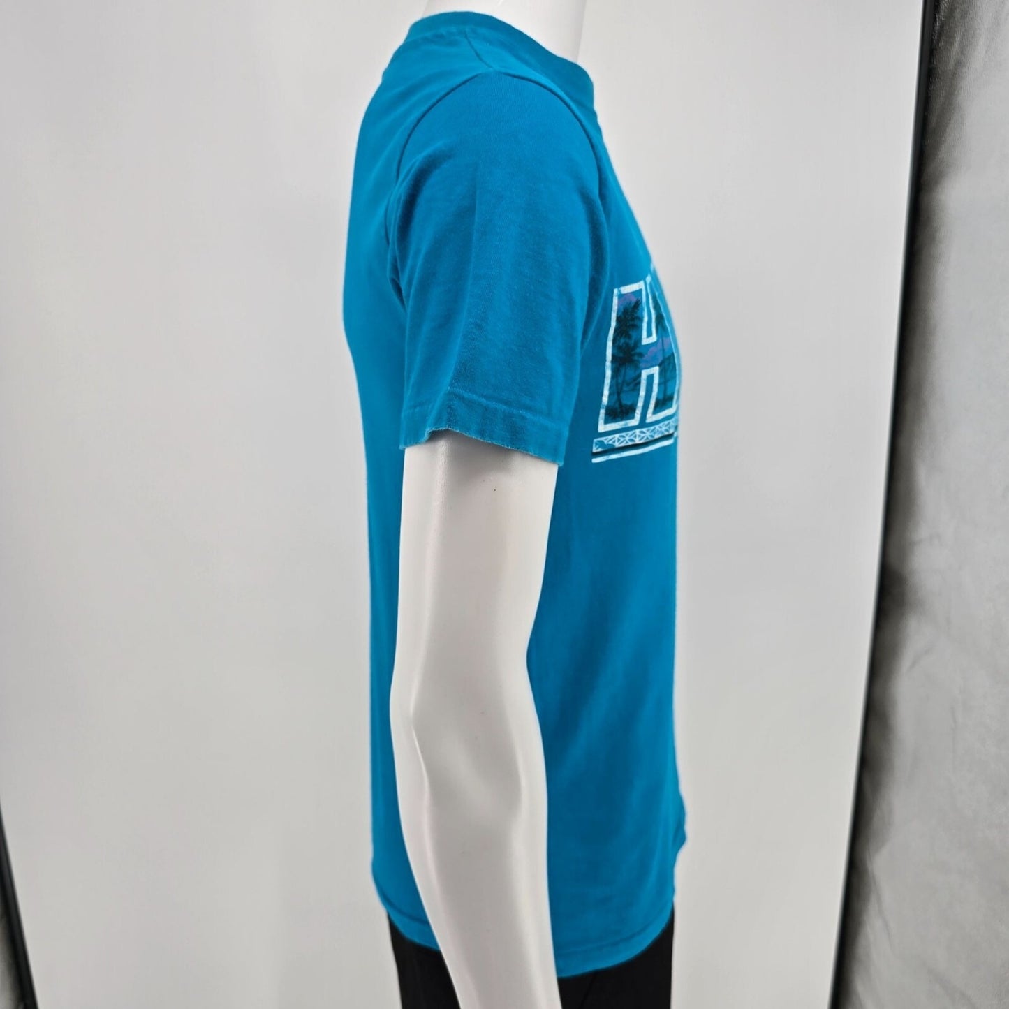 Vintage 1980s Hanes Beefy-T IHB Surf Style Hawaii Graphic Souvenir T-Shirt (S)
