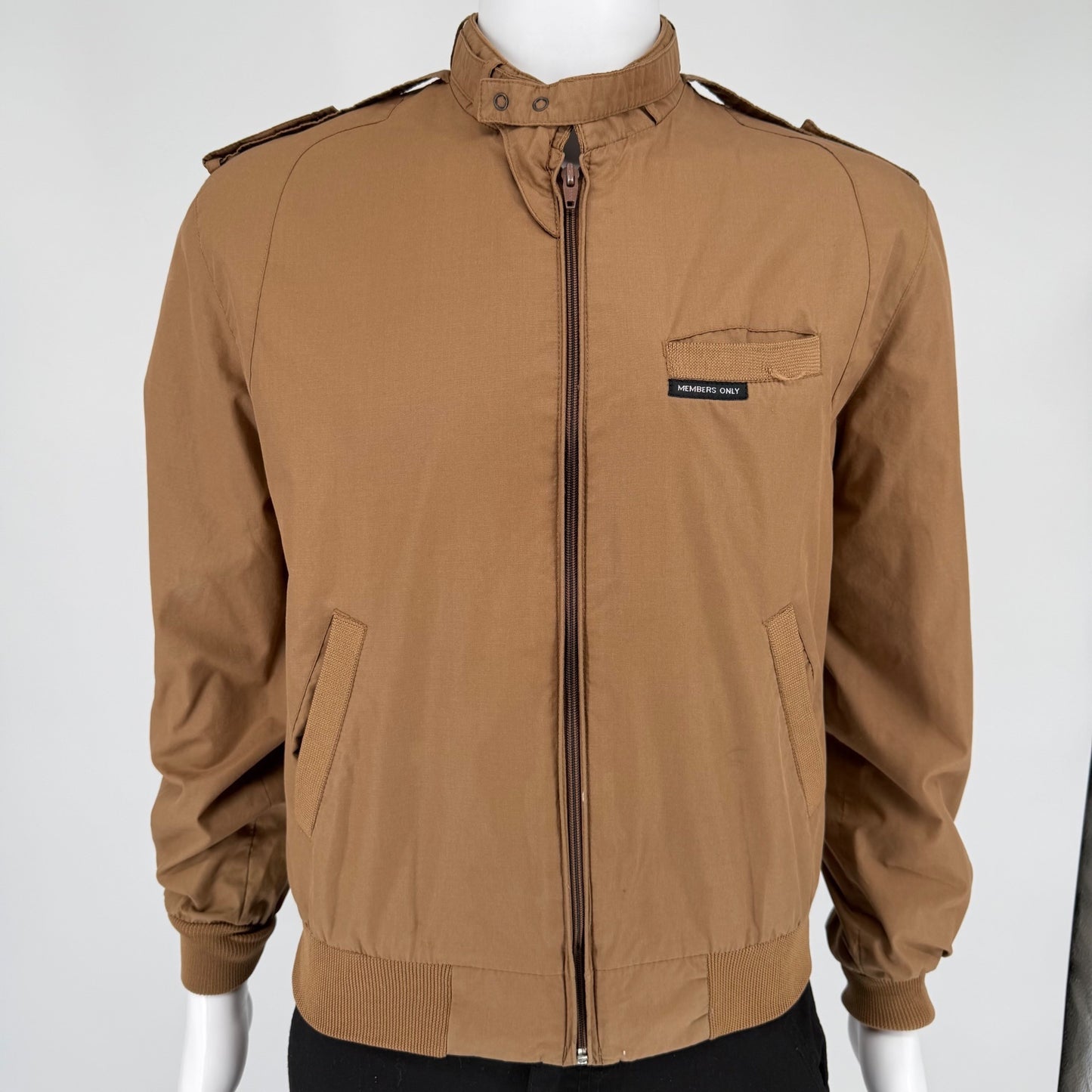 Vintage 1980s Members Only Racer Lightweight Bomber Jacket (M)