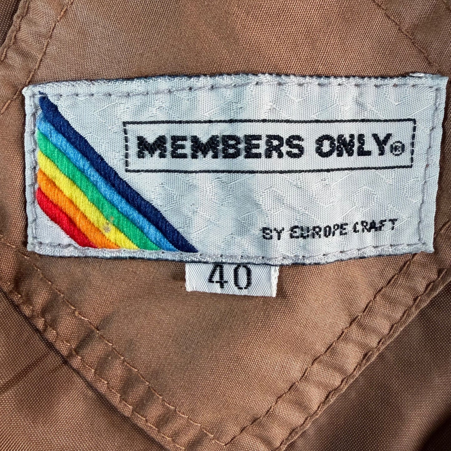 Vintage 1980s Members Only Racer Lightweight Bomber Jacket (M)