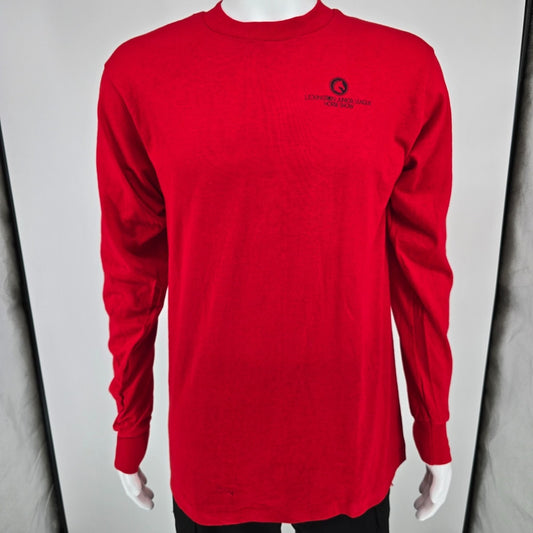 Vintage 1990s Lexington Junior League Horse Show KY Red Long Sleeve T-Shirt (M)