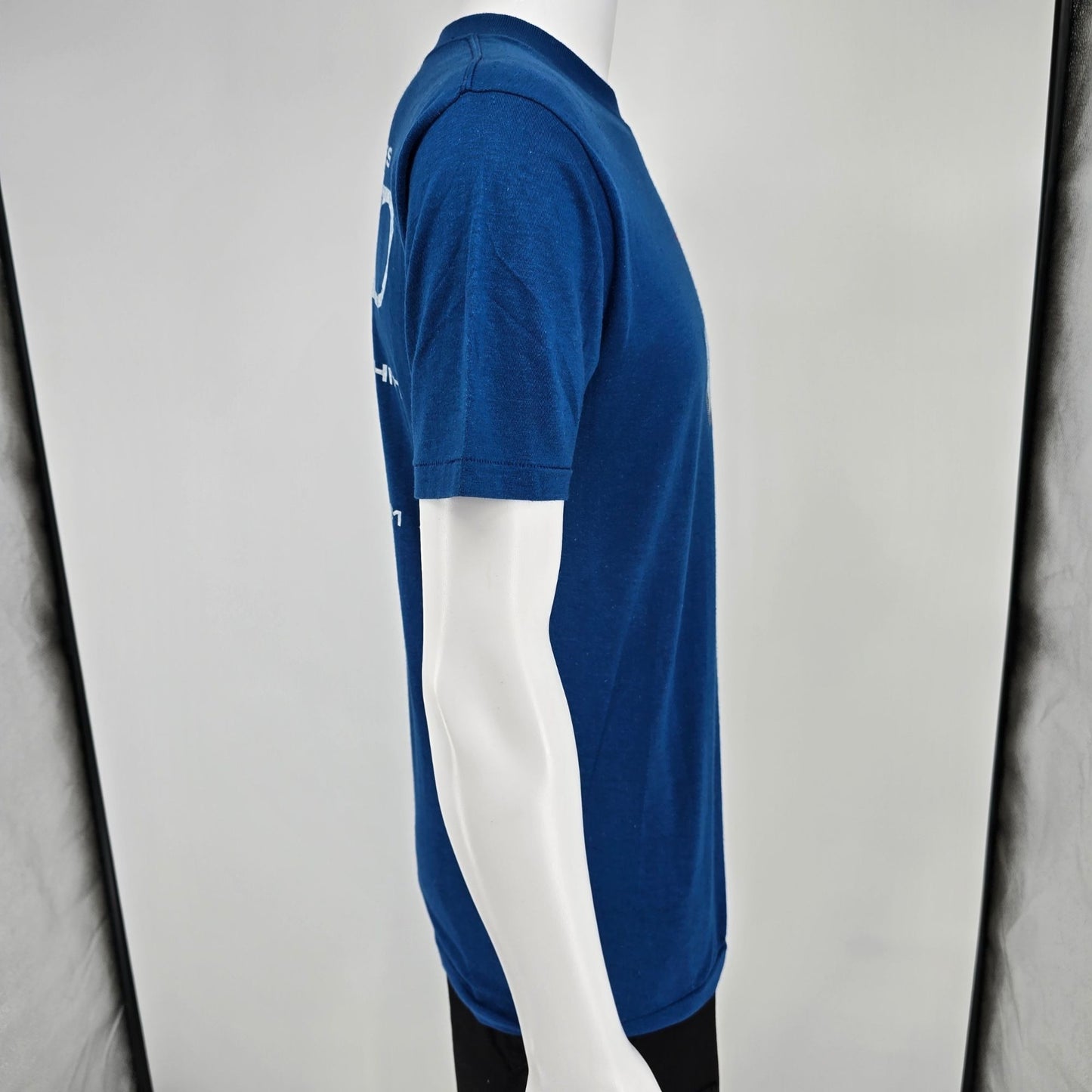 Vintage 1980s Sportswear The Tubes World Tour 1981 Blue Concert T-Shirt (M)