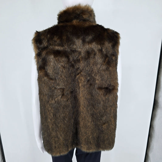 2010s Outdoor Edition by Parkhurst Women's Open Front Faux Fur Vest (XL)