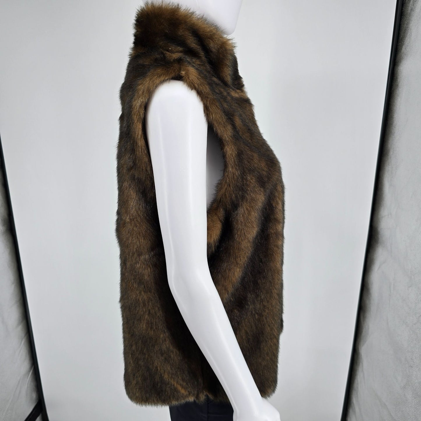 2010s Outdoor Edition by Parkhurst Women's Open Front Faux Fur Vest (XL)