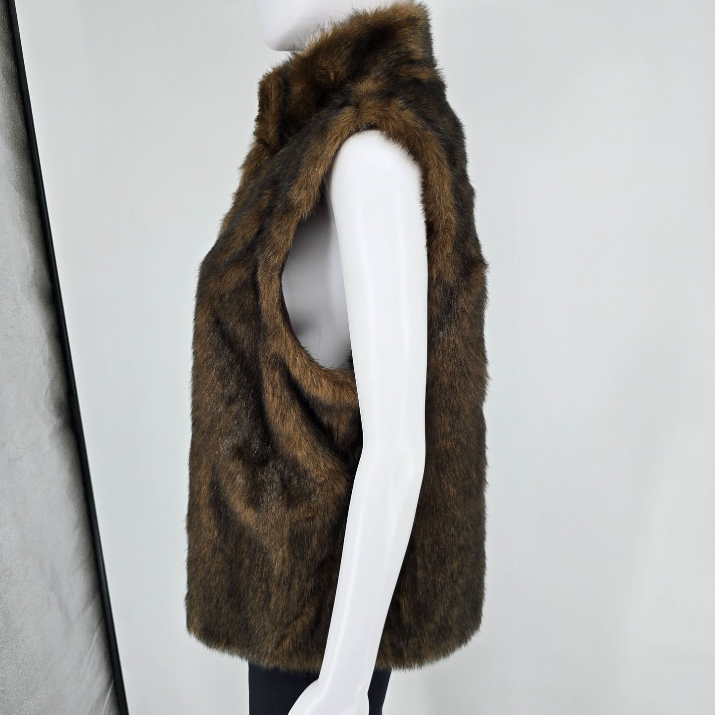 2010s Outdoor Edition by Parkhurst Women's Open Front Faux Fur Vest (XL)