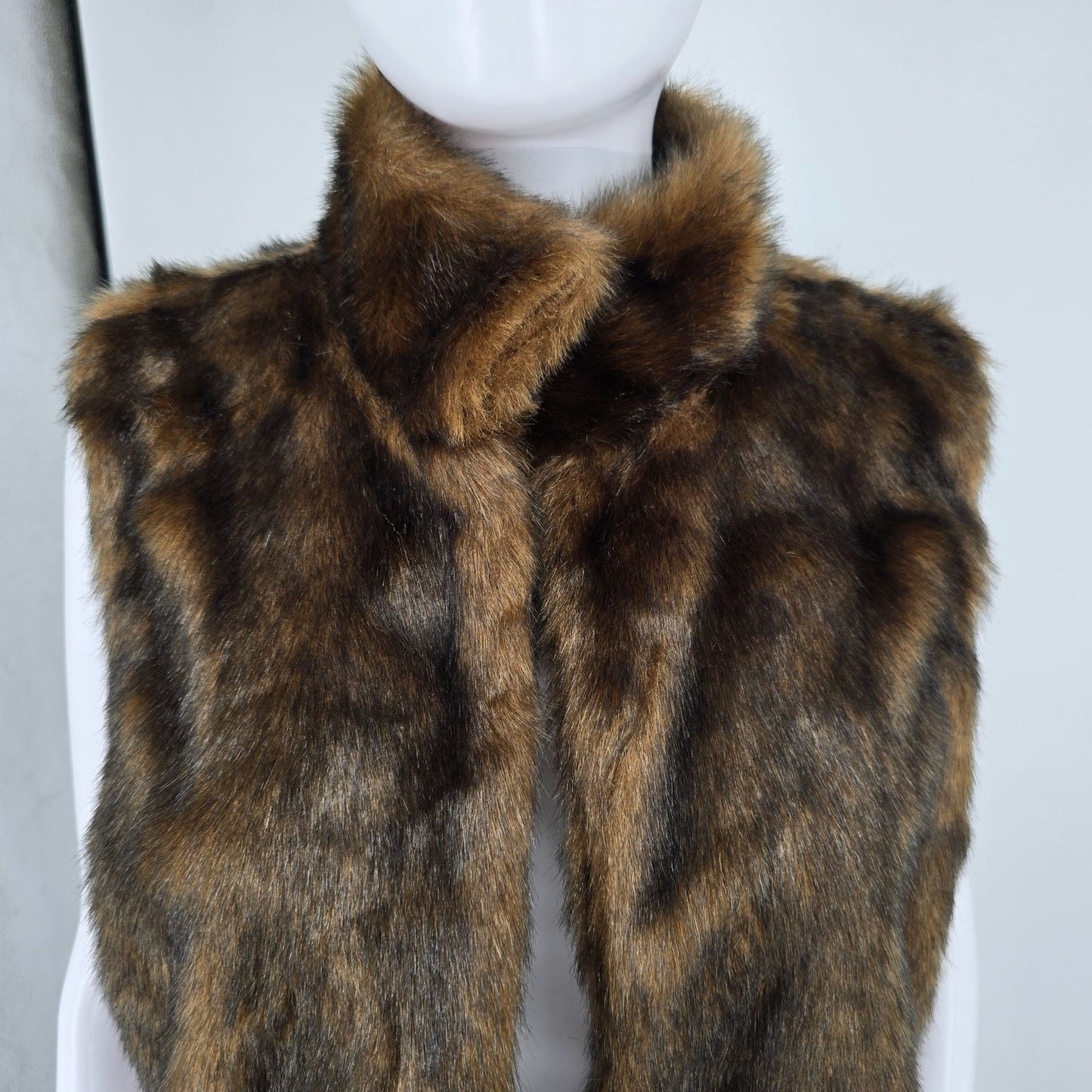 2010s Outdoor Edition by Parkhurst Women's Open Front Faux Fur Vest (XL)