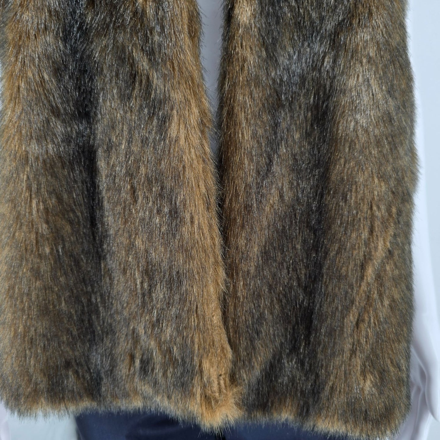 2010s Outdoor Edition by Parkhurst Women's Open Front Faux Fur Vest (XL)