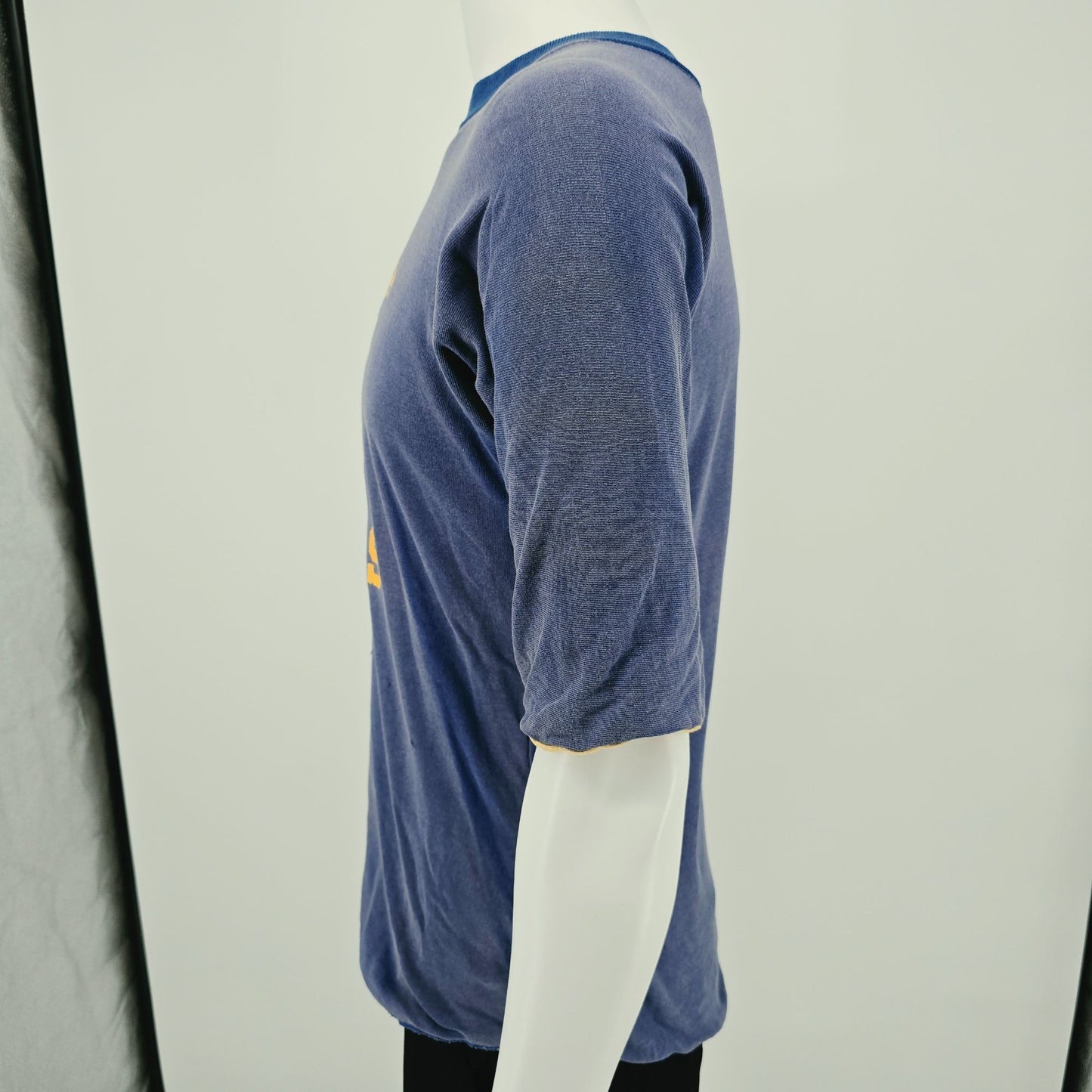 Distressed Vintage 1960s Blue Devils Jeff M Reversible Gym/P.E. T-Shirt (M)