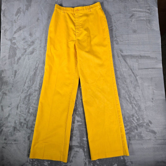 Vintage Levi's 1980 Olympic Games Team USA Women's Yellow Pants (Size 6 29x32)
