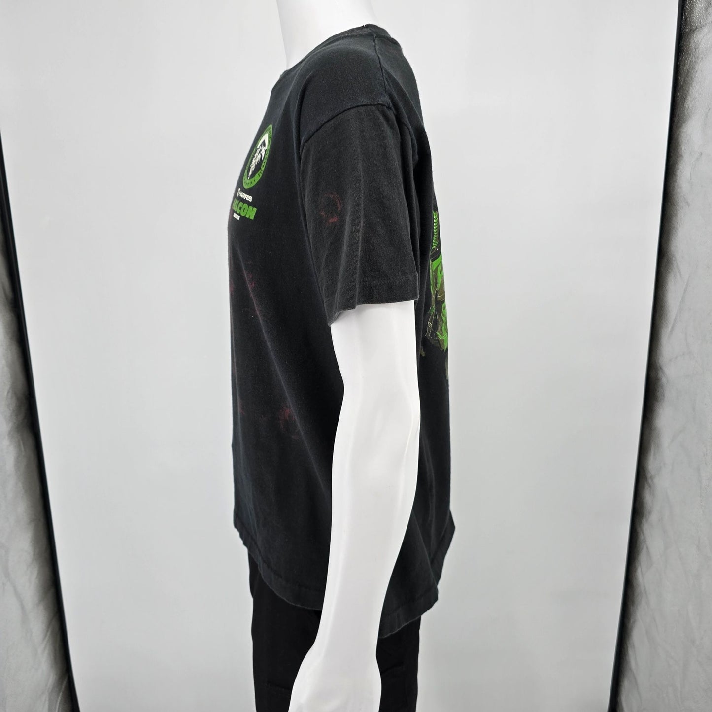 Distressted Vintage 1990s Harris Tactical Falcon Series AN/PRC-138 T-Shirt (L)