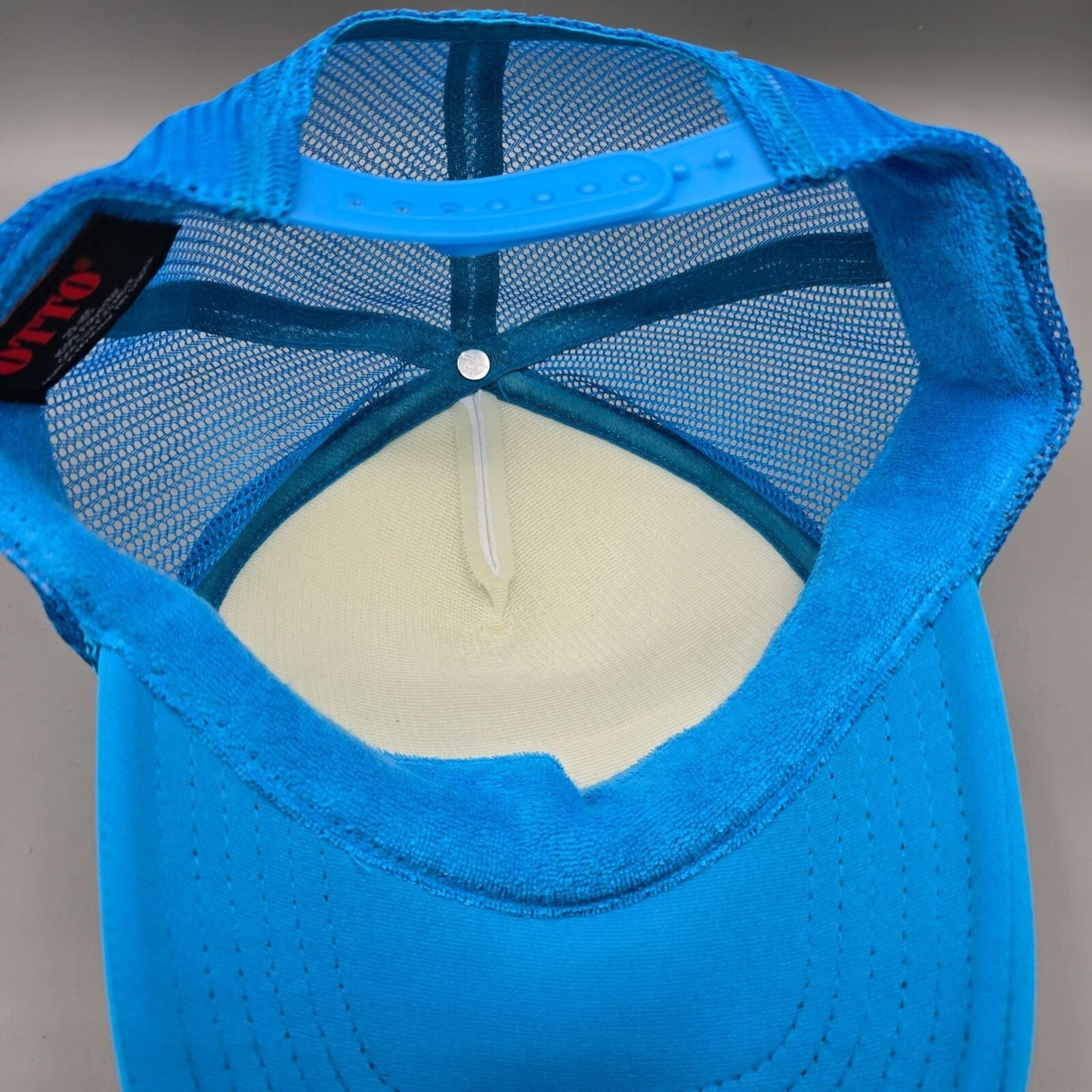 STARGIRL Blue & White Mesh-Back Snapback Otto Trucker Hat *Fair Condition