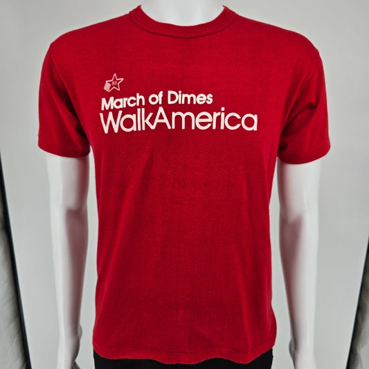 Vintage 1980s M.J. Soffe Company March Of Dimes WalkAmerica 1983 T-Shirt (M)