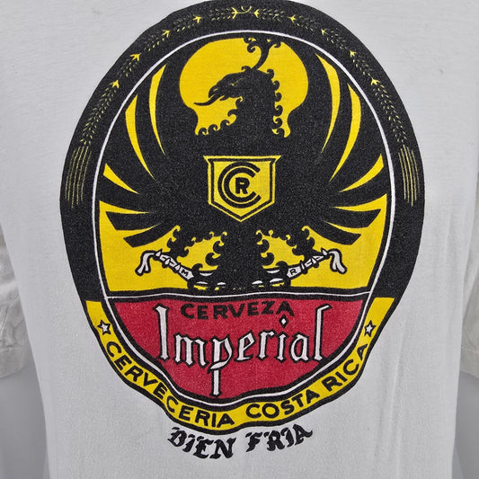 Vintage 1990s Cerveza Imperial Cerveceria Costa Rica Imperial Beer T-Shirt (XL)
