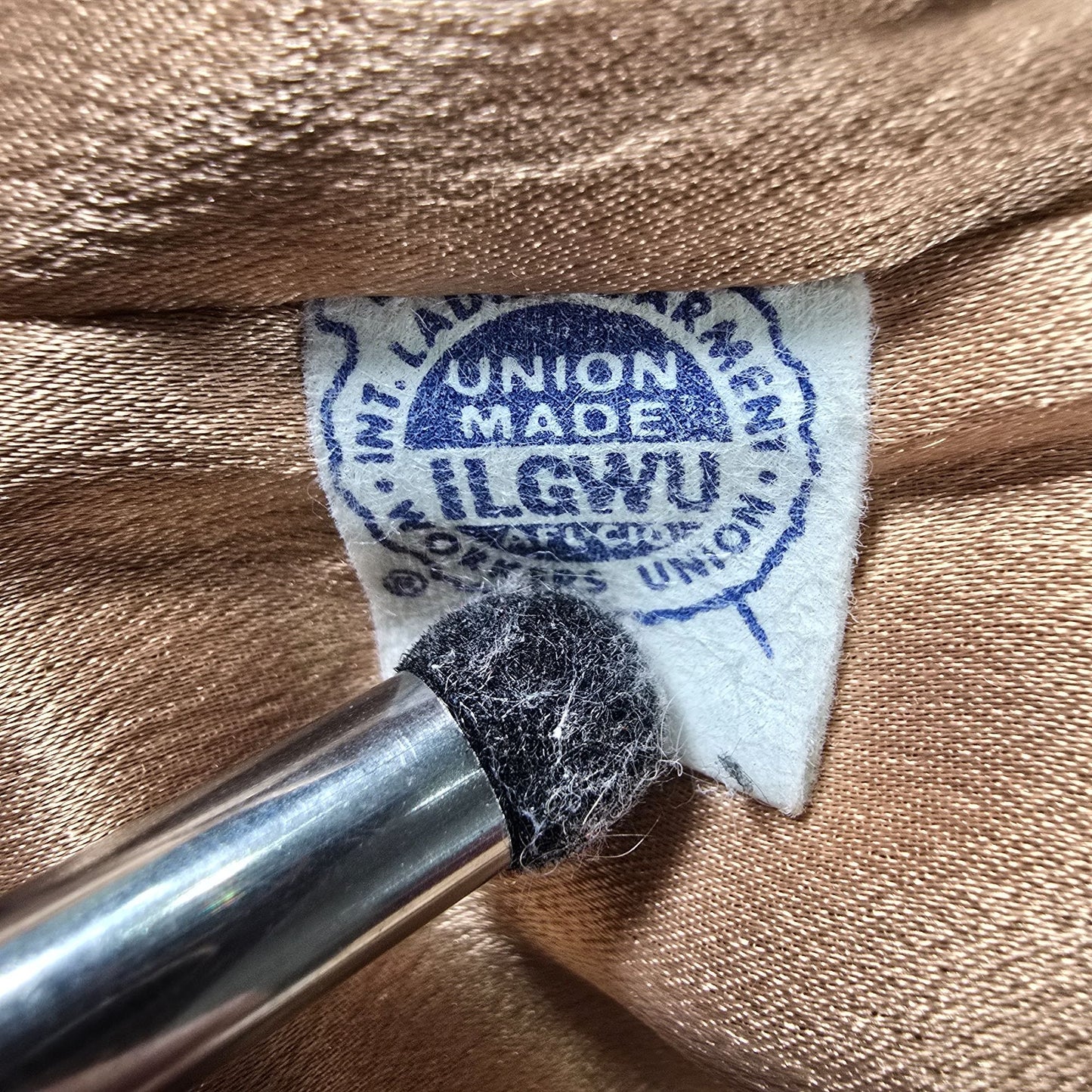 Vintage 1960s USA Union Made Tan/Camel Bouclé Wool Single-breasted Coat (L)