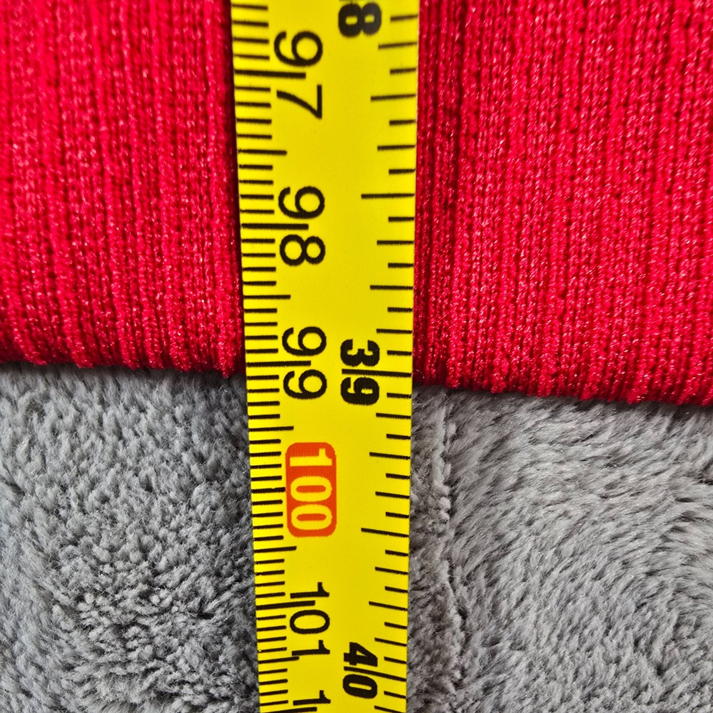 Vintage 1960s Red Ribbed Knit A-Line Shift Knee Length Mod Dress (Large)