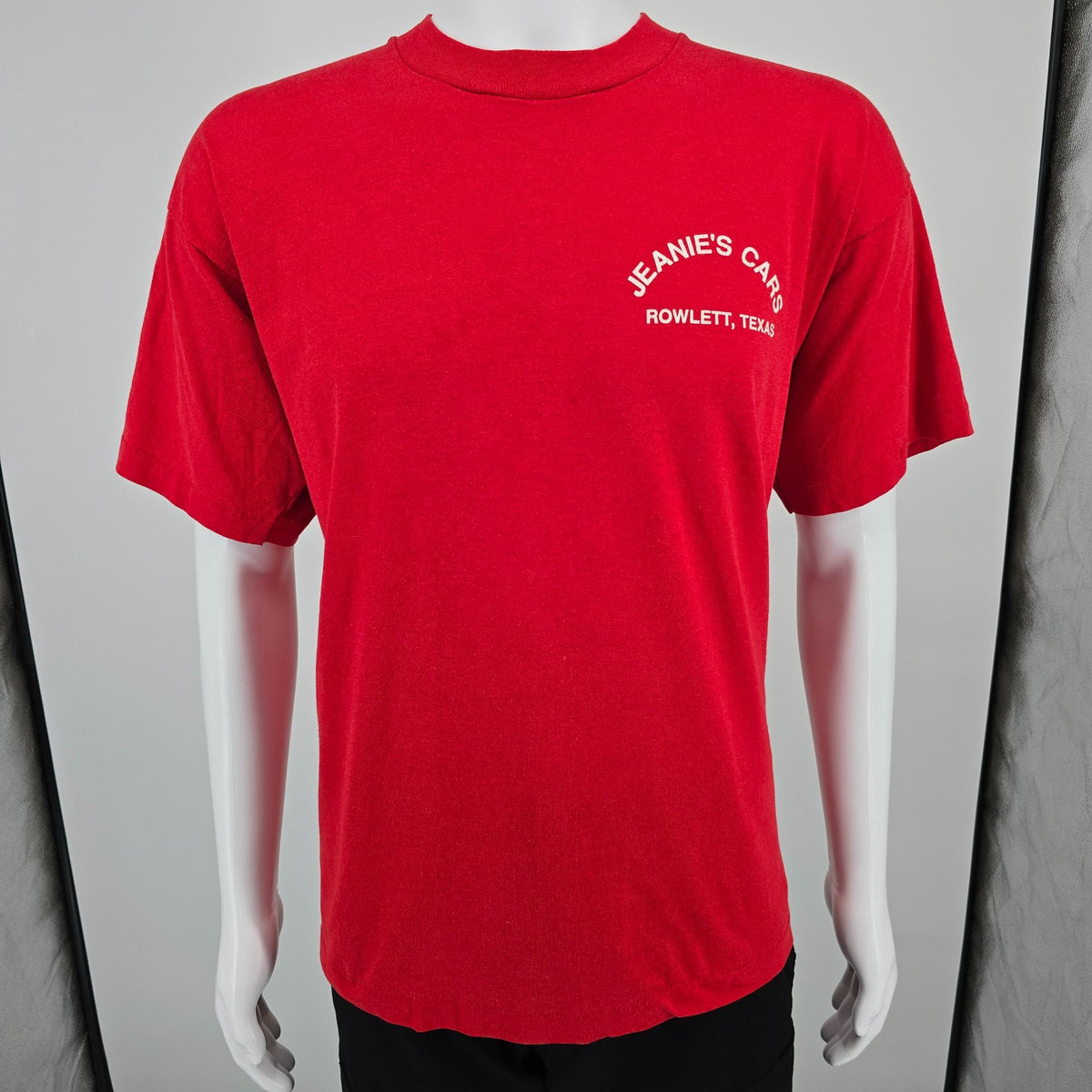 Vintage 1990s Screen Stars Best Jeanie's Cars Rowlett Texas T-Shirt (XL)