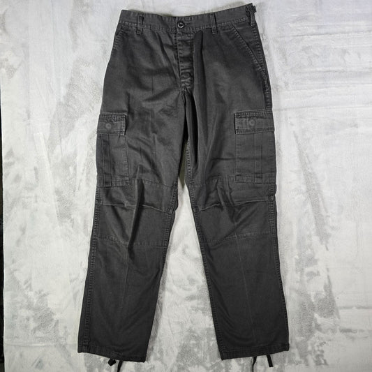 2010s Rothco B.D.U. Mens Black Military Style Tactical Cargo Pants (32x29)
