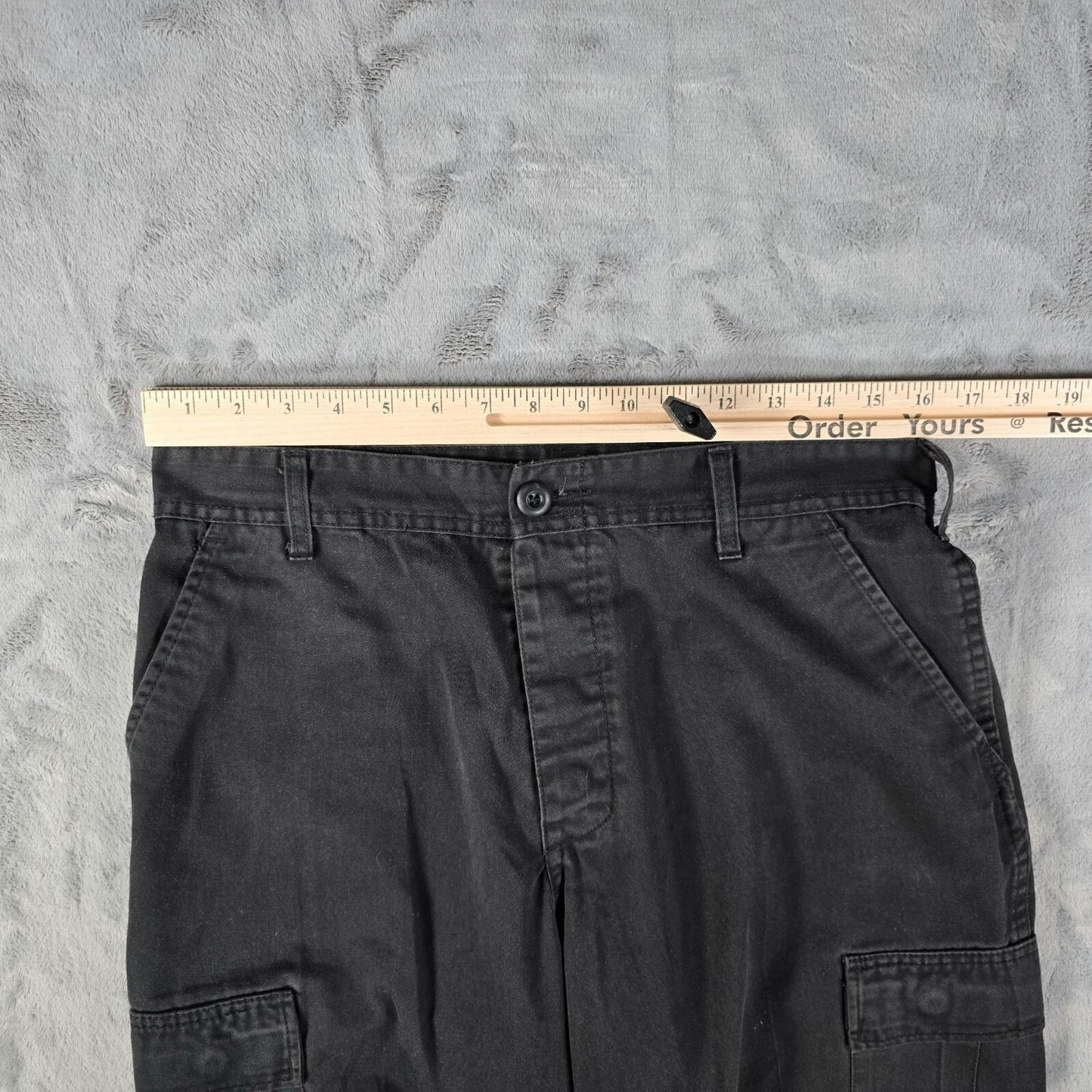 2010s Rothco B.D.U. Mens Black Military Style Tactical Cargo Pants (32x29)