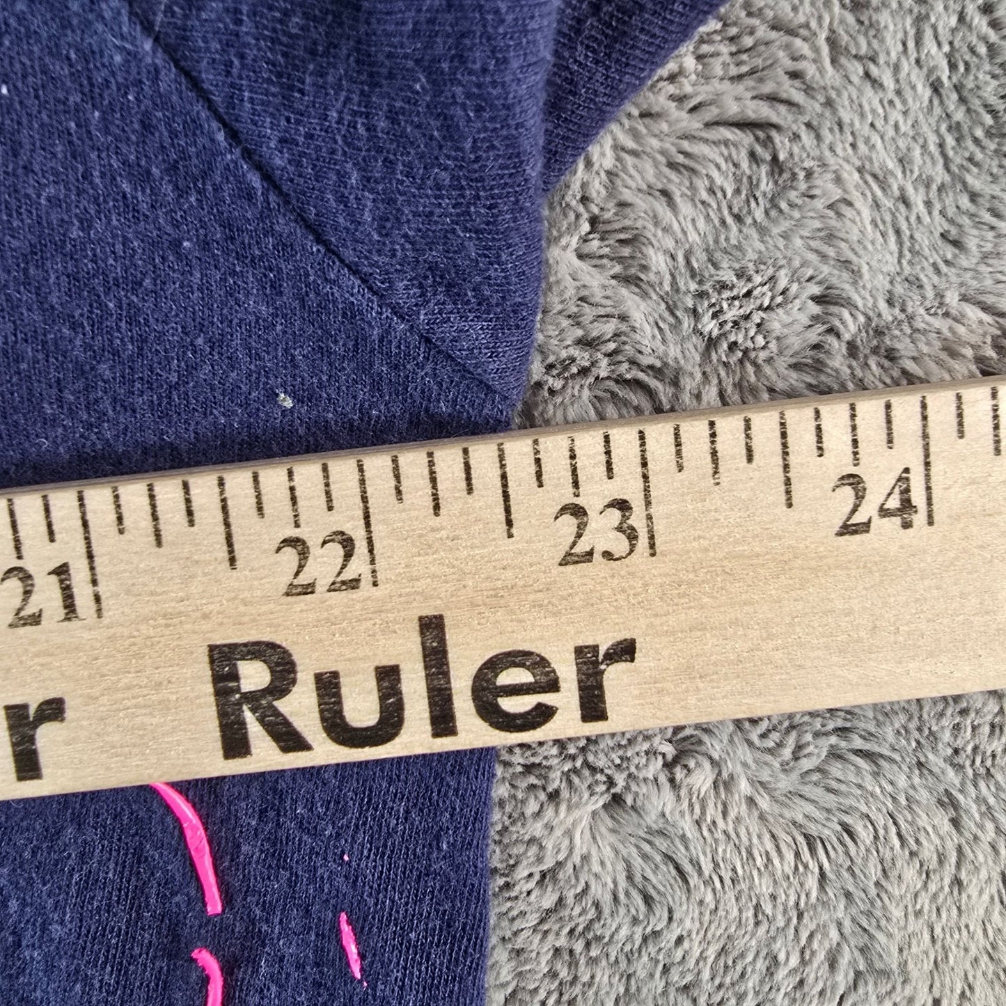 Vintage Late 1980s BVD Abstract Floral Neon Puff Paint Pocket T-Shirt (L/XL)