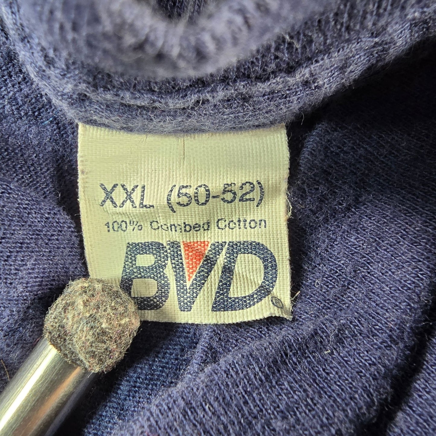 Vintage Late 1980s BVD Abstract Floral Neon Puff Paint Pocket T-Shirt (L/XL)