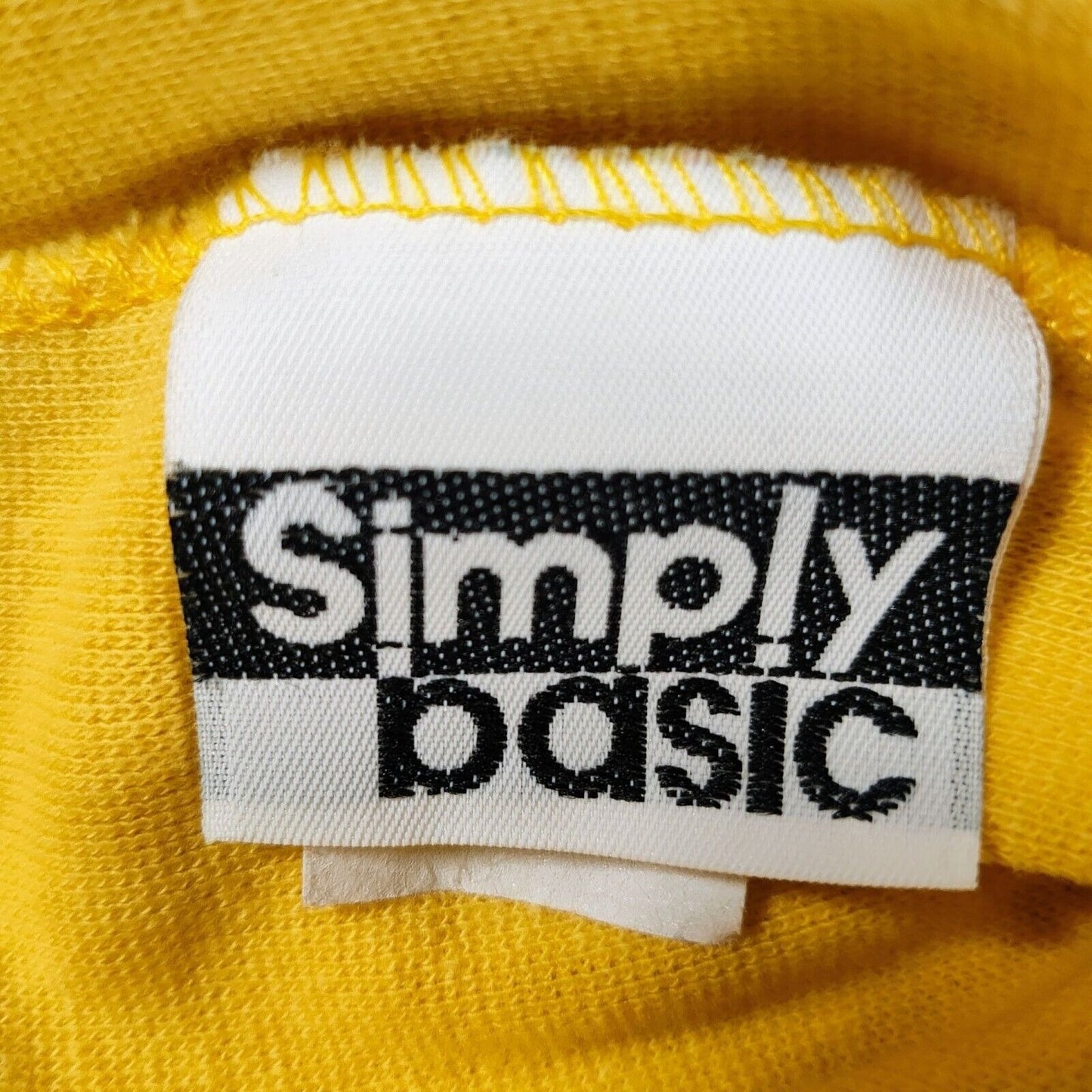 Vintage 1980s/1990s Made in USA Yellow Simply Basic Lycra Blend Shorts (Small)