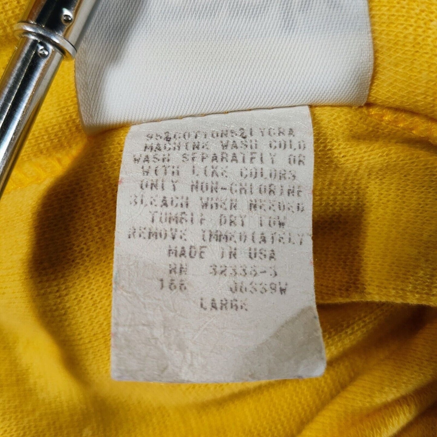 Vintage 1980s/1990s Made in USA Yellow Simply Basic Lycra Blend Shorts (Small)