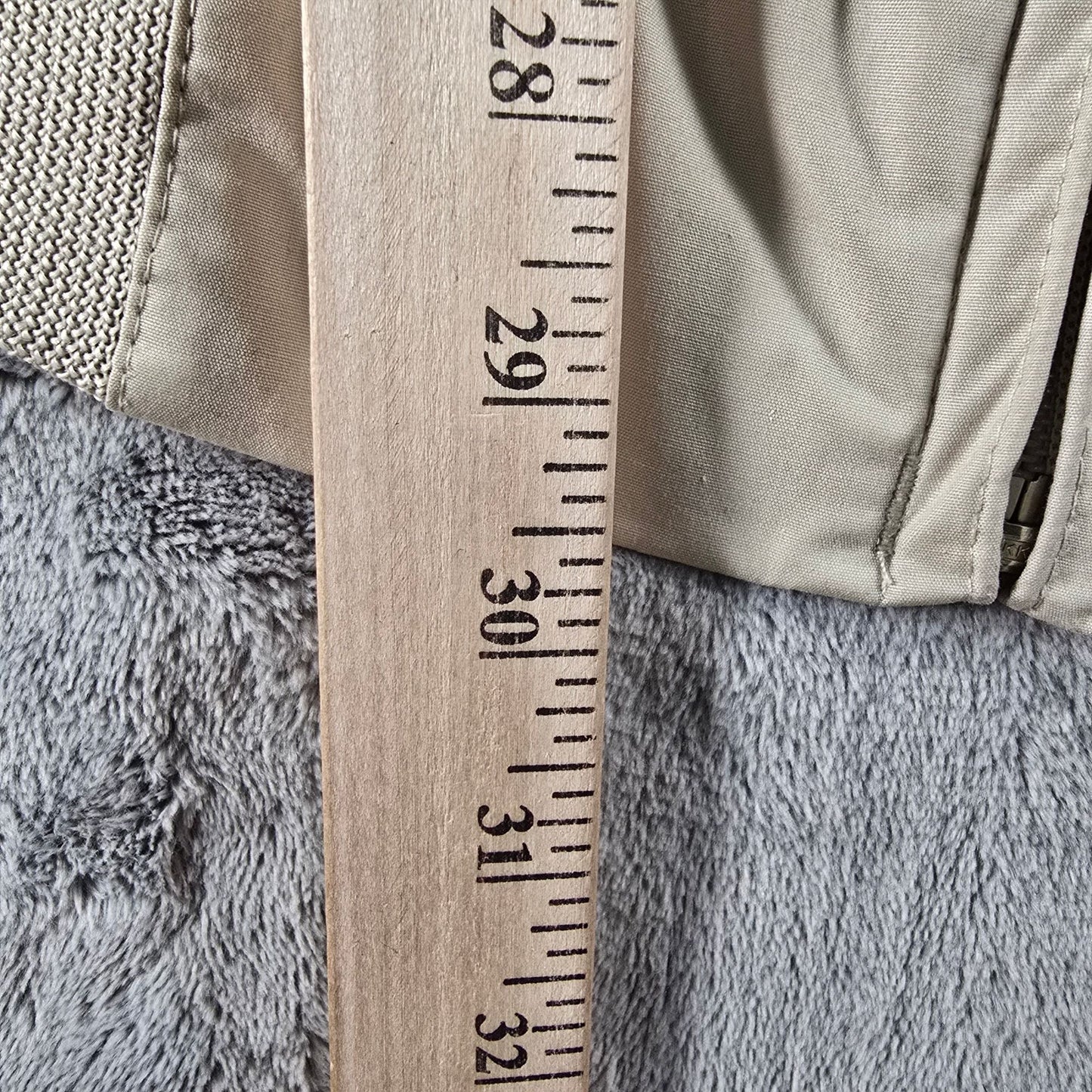 Vintage 1980s Members Only Zip-Front Beige Polycotton Racer Jacket (XL)