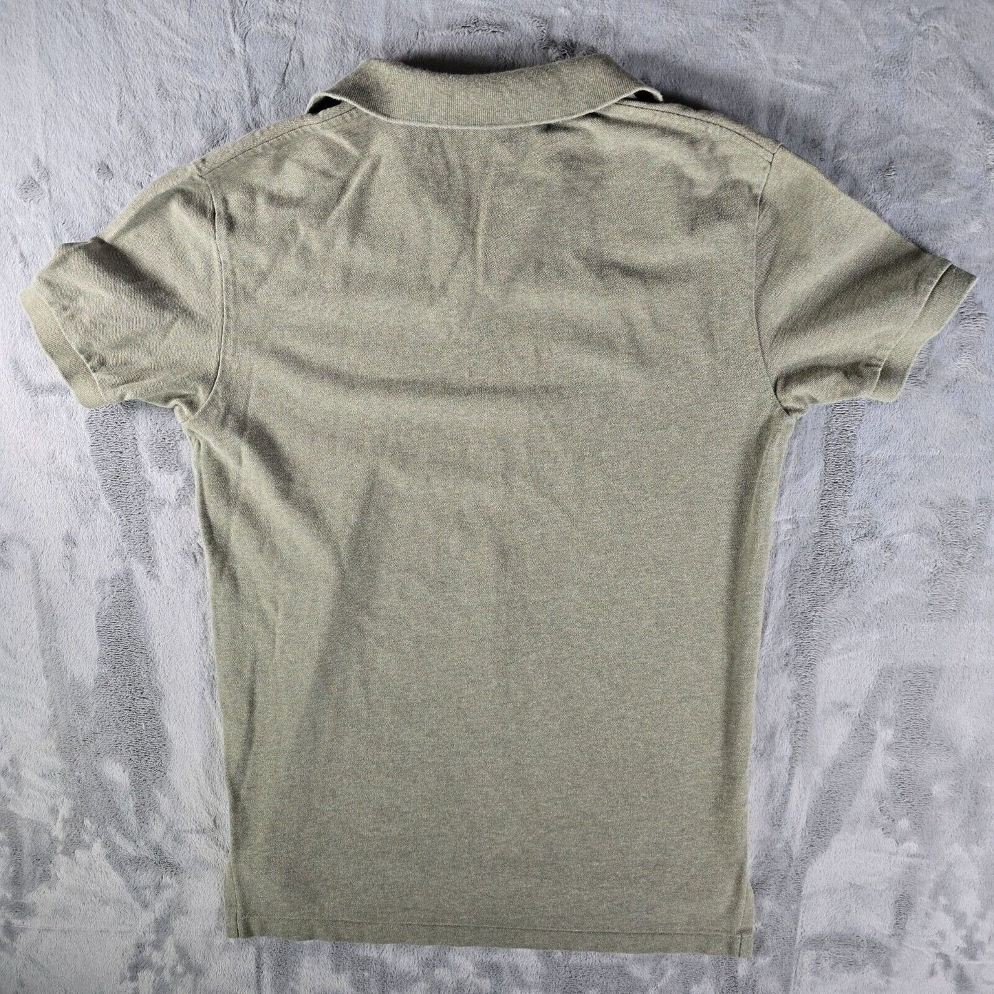 Vintage 1990s/Y2K Polo Ralph Lauren Olive Green Cotton Polo Shirt (Medium)