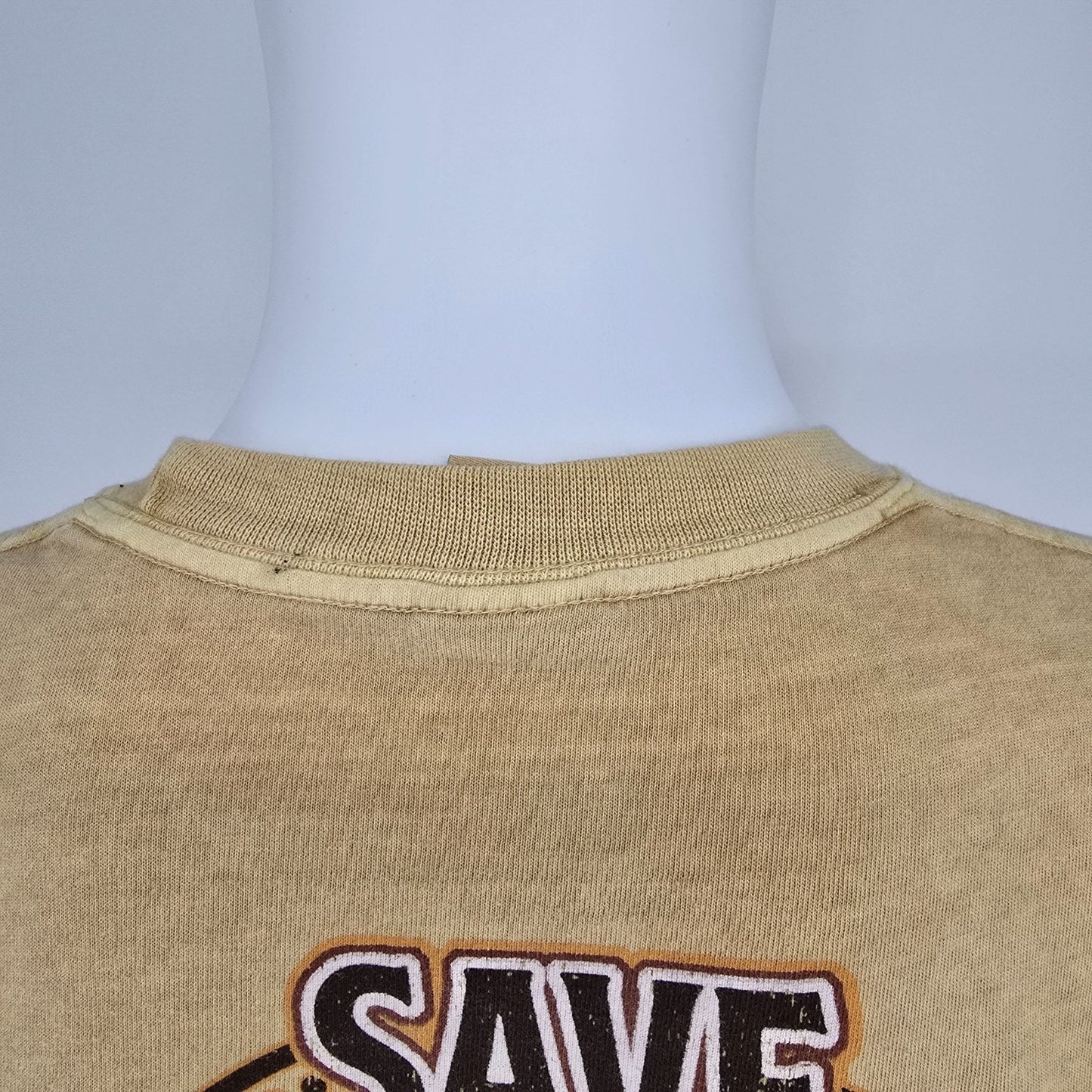 2023 Crazy Shirts "Save Water Drink Beer" Beer-Dyed Graphic T-Shirt (M)