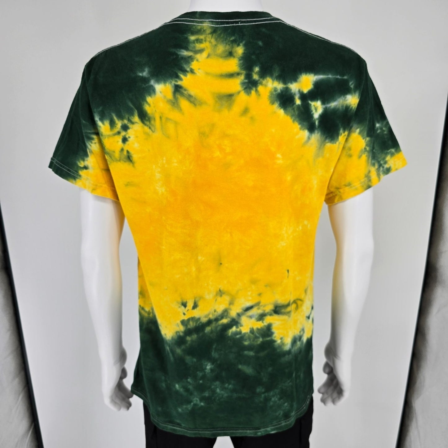 2010s NFL Team Apparel Green Bay Packers Tie-Dye Distressed Logo T-Shirt (M/L)