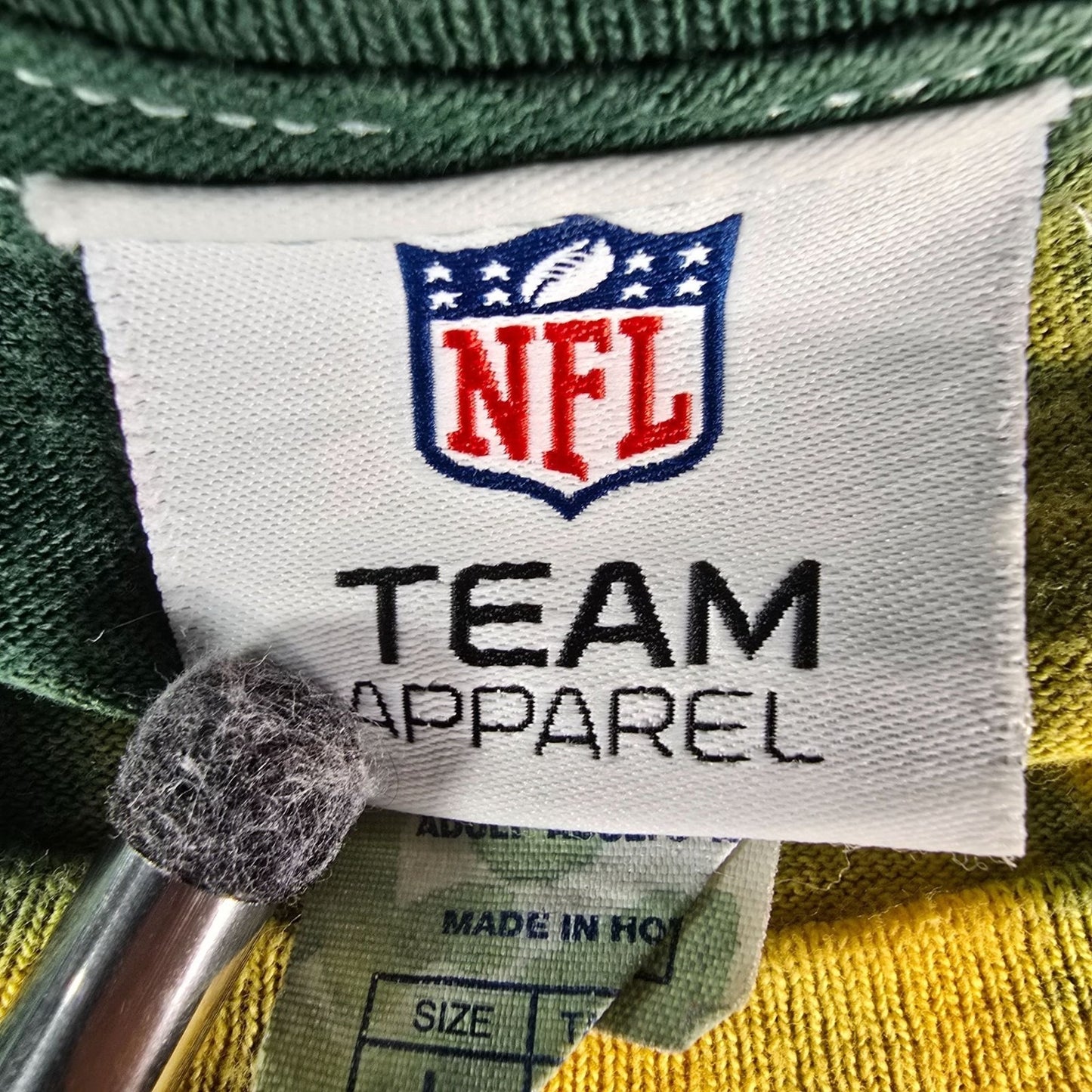 2010s NFL Team Apparel Green Bay Packers Tie-Dye Distressed Logo T-Shirt (M/L)