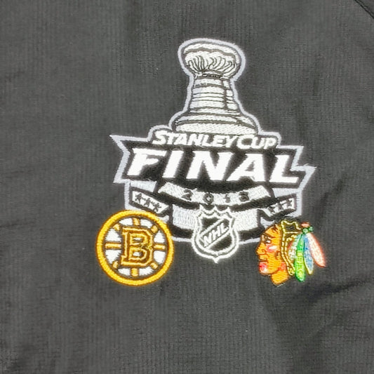 Reebok Hockey 2013 Stanley Cup Final Blackhawks Bruins NHL Zip Up Jacket (XL)
