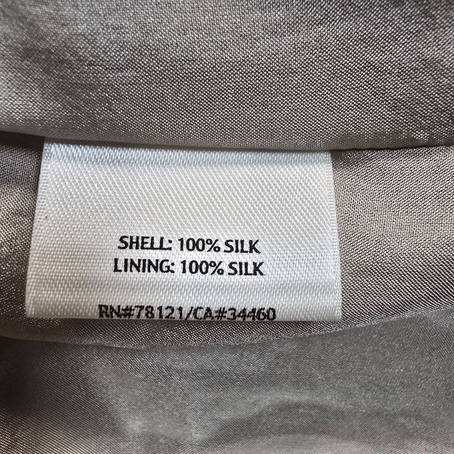 2010s Eileen Fisher Women's 100% Silk Crinkle Texture Open Front Jacket (S)