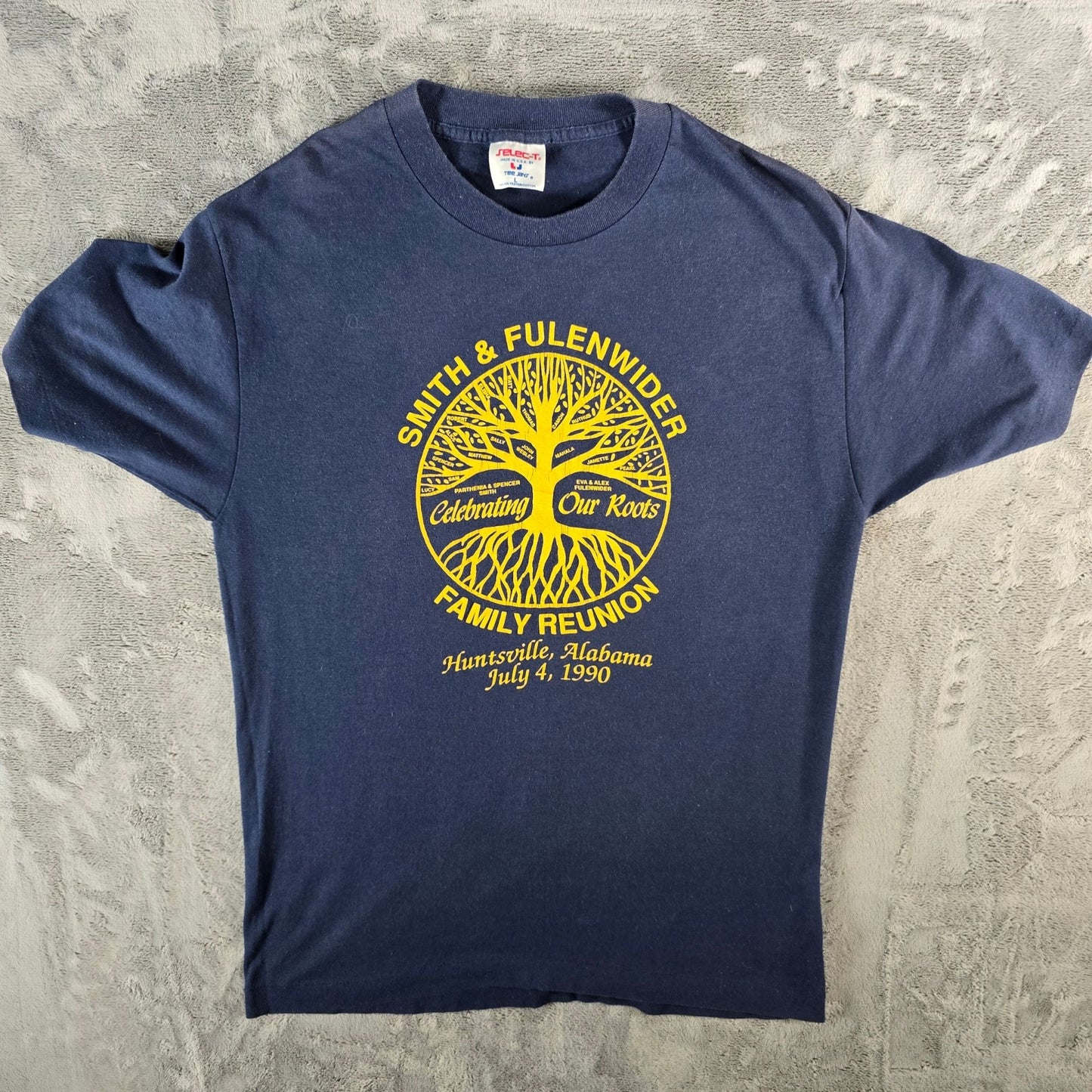Vintage 1990 Smith & Fulenwider Family Reunion Huntsville Alabama T-Shirt (M)