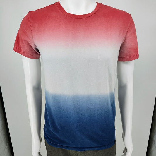 American Eagle Outfitters Men's Red, White,and Blue Hombre Flex T-Shirt (XS)